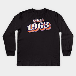 1963 Birthday Year Kids Long Sleeve T-Shirt